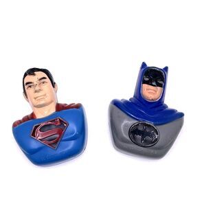 Vintage Batman & Superman Plastic Play Lite Toy DC Comics 1970s